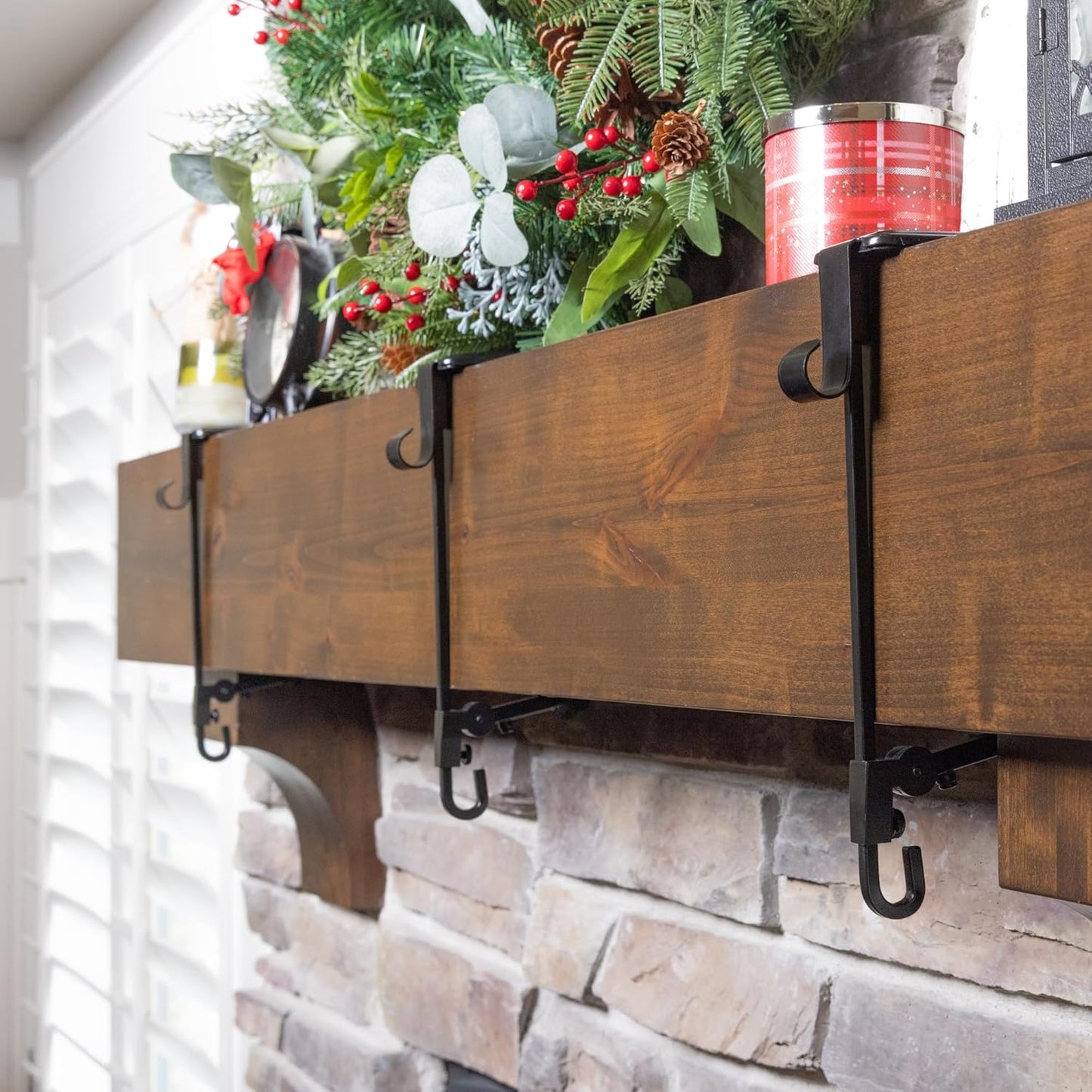 ✨Fireplace Stocking and Garland Hanger