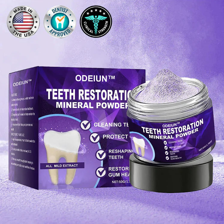 🎁Flash Sale - Don’t Miss Out - NATRAVOR® Teeth Restoration Mineral Powder🦷(ADA recommended)👩‍⚕️(Treats periodontitis and mouth ulcers, prevents tooth loss, and repairs gum recession)