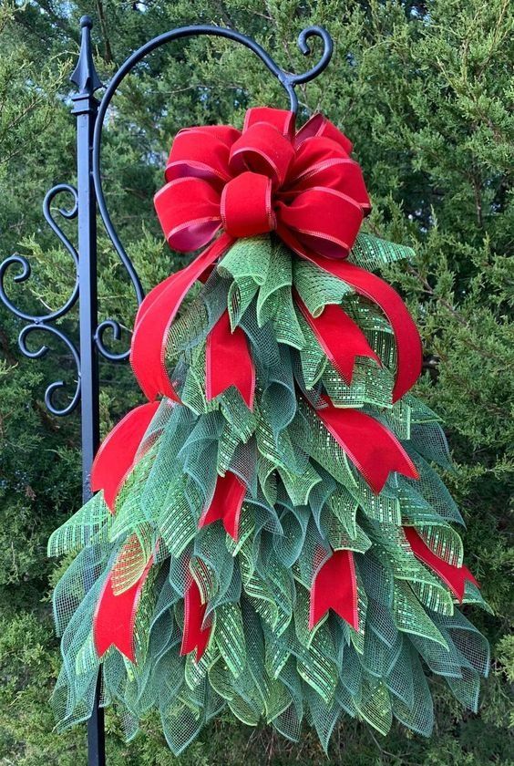 Handmade Christmas Tree Wreath for Front Door