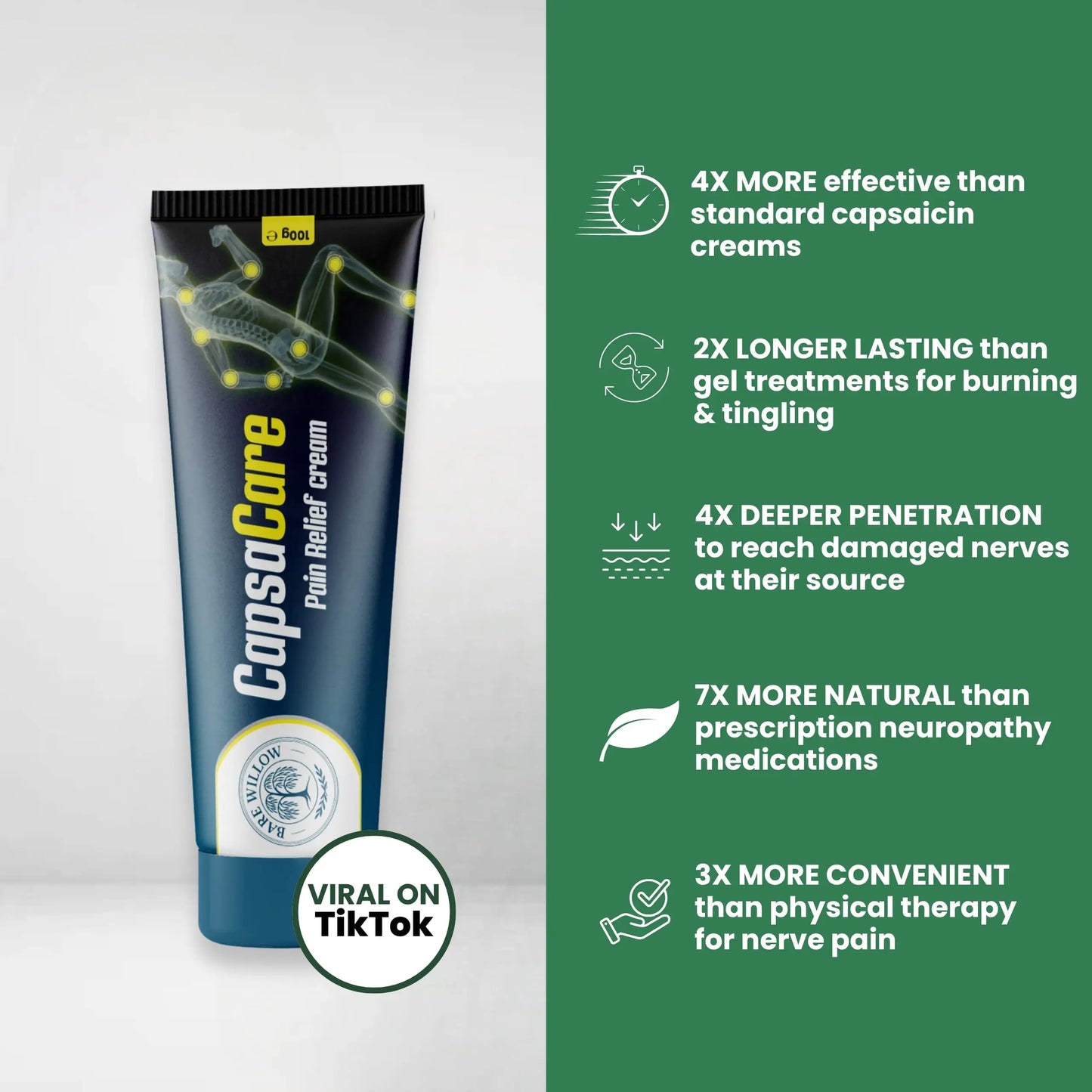 CapsaCare Neuropathy Relief Cream