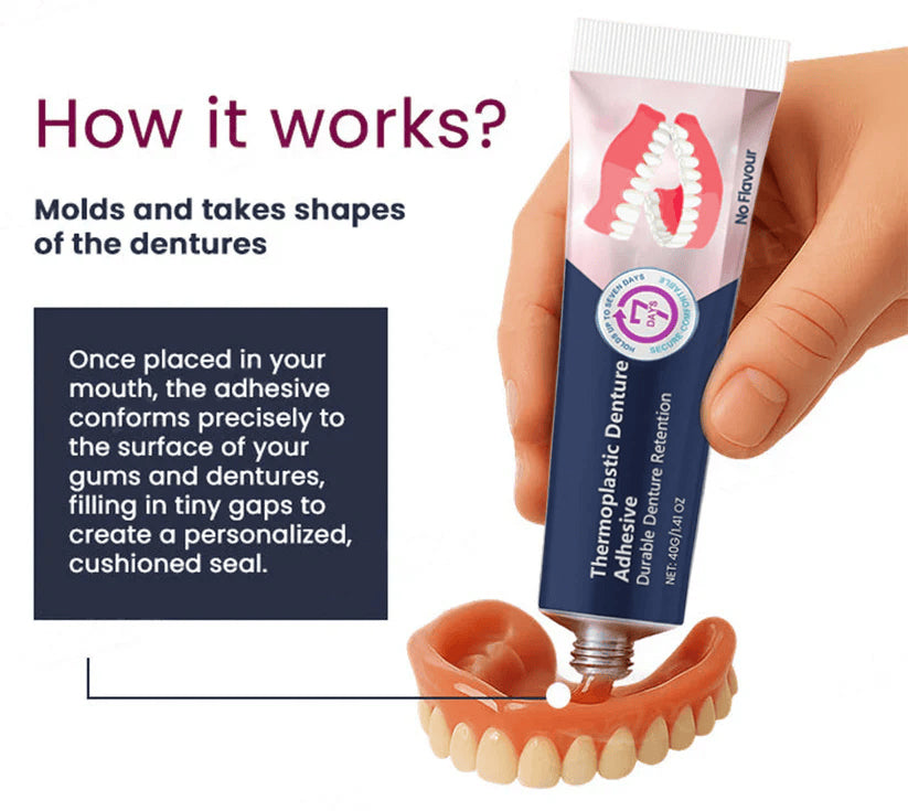 Thermoplastic Denture Adhesive ⏳ Durable Denture Retention