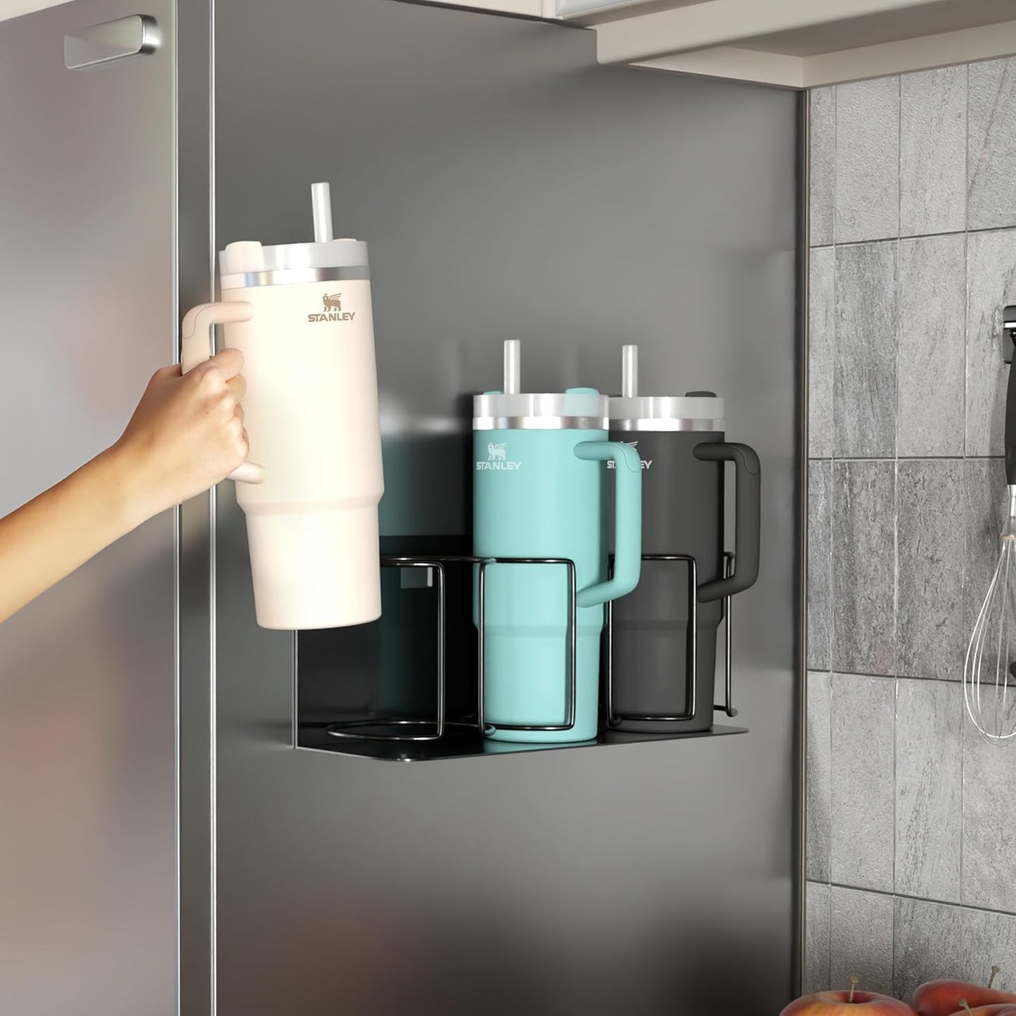 🏆Flash Sale⚡Cup Organizer - Magnetic or Screw Mount Storage for Kitchen, Fridge, or Cabinet