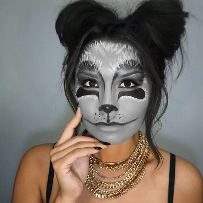 MEICOLY Black White Face Body Paint Stick Set with Sponges and Setting Powder,Face Paint Stick for Adults and Kids,Clown White Makeup,Face Painting for Halloween SFX Skull Zombie Skeleton Goth Makeup