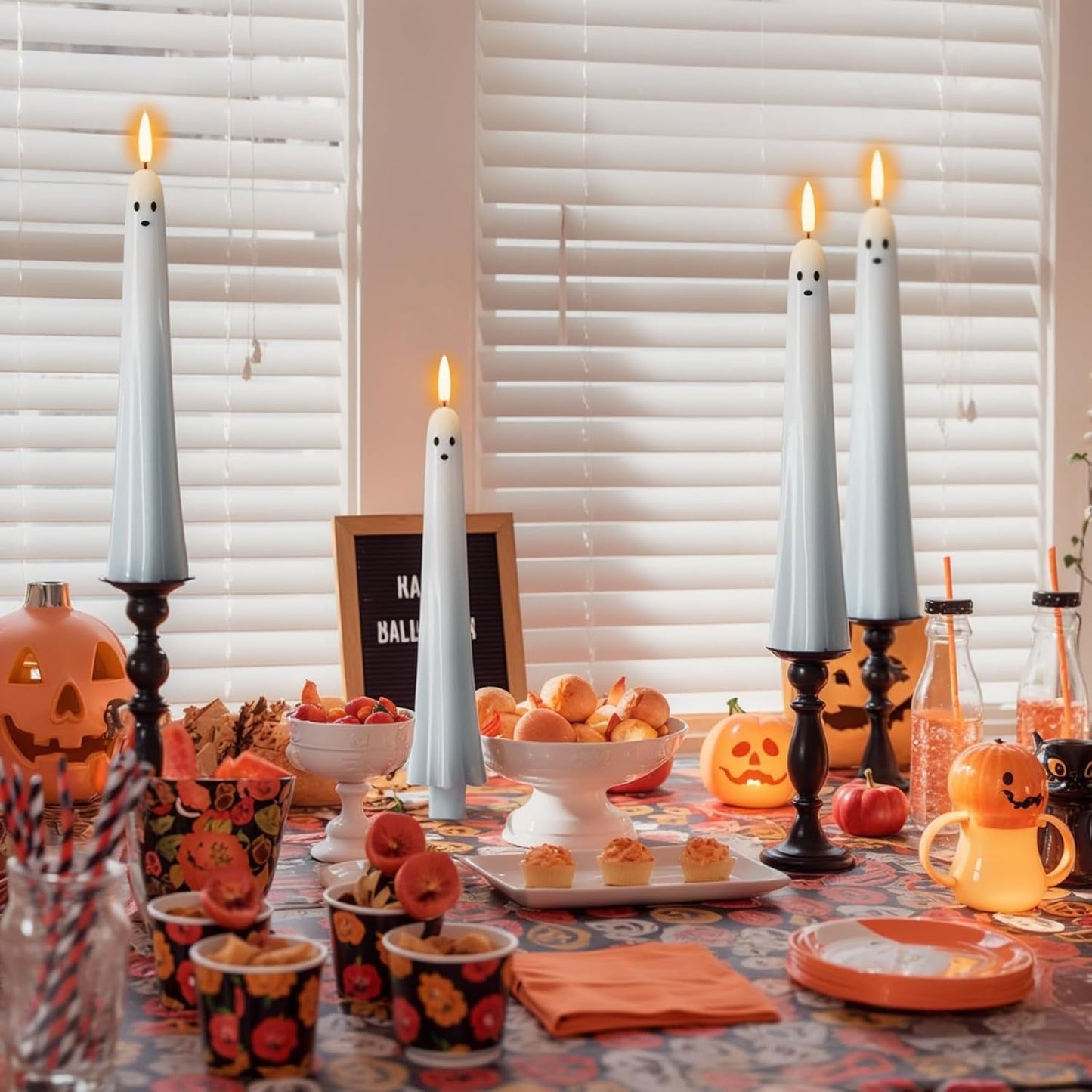 ?50K+ SOLD! Almost Gone ?Ghost Flameless Taper Candles with Remote and Timer