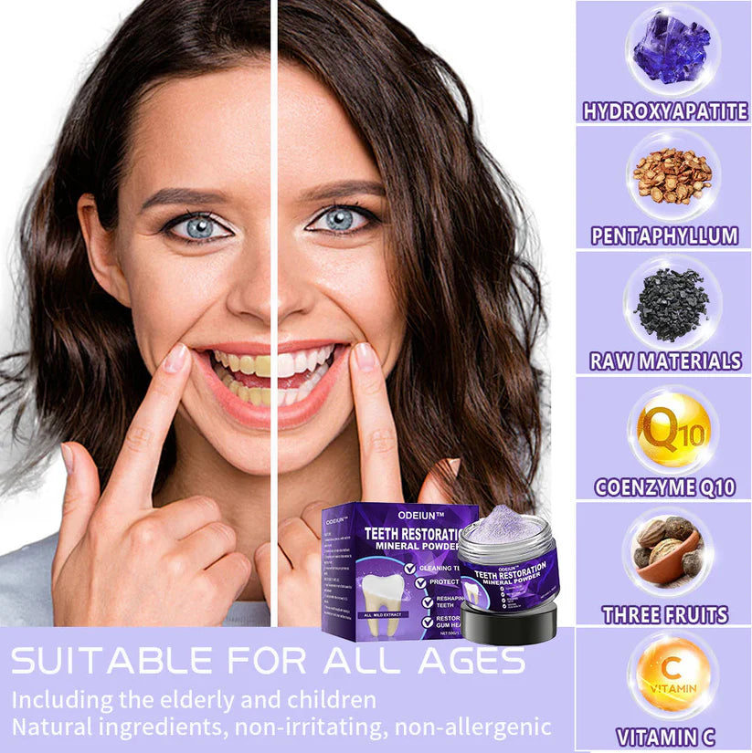 🎁Flash Sale - Don’t Miss Out - NATRAVOR® Teeth Restoration Mineral Powder🦷(ADA recommended)👩‍⚕️(Treats periodontitis and mouth ulcers, prevents tooth loss, and repairs gum recession)