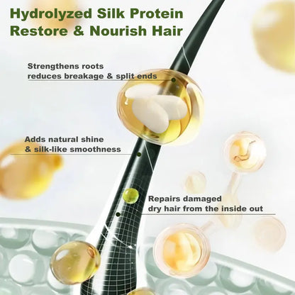 🧴 50% OFF✨ Smooth & Glossy Hair Shampoo - Natural growth, deep follicle repair, Sulfate-Free Formula for All Hair Types 🌟📦