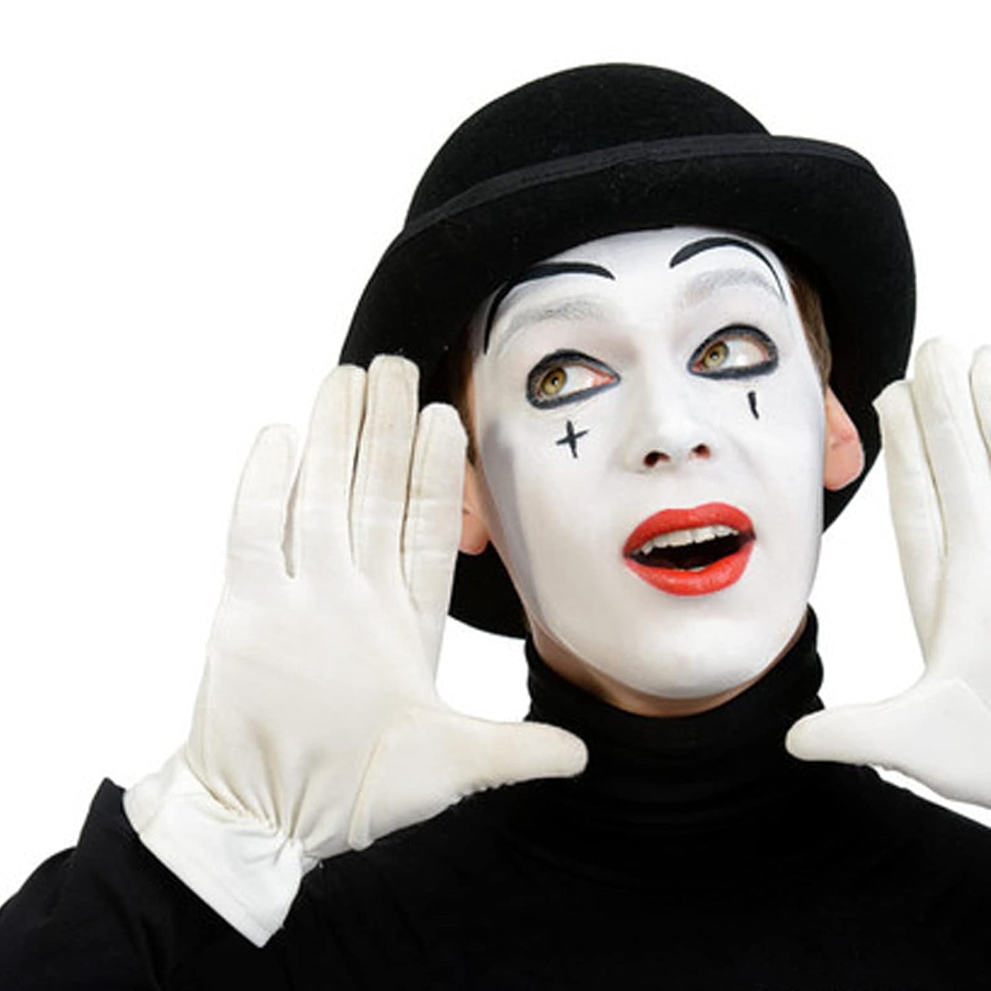 MEICOLY Black White Face Body Paint Stick Set with Sponges and Setting Powder,Face Paint Stick for Adults and Kids,Clown White Makeup,Face Painting for Halloween SFX Skull Zombie Skeleton Goth Makeup