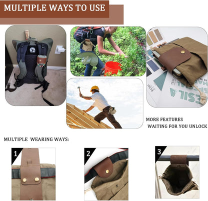 Foldable Canvas Foraging Pouch