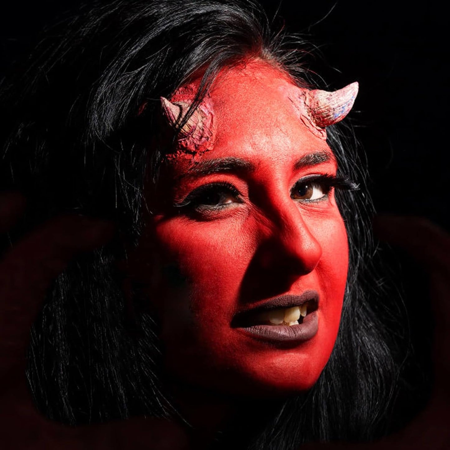 MEICOLY Black White Face Body Paint Stick Set with Sponges and Setting Powder,Face Paint Stick for Adults and Kids,Clown White Makeup,Face Painting for Halloween SFX Skull Zombie Skeleton Goth Makeup