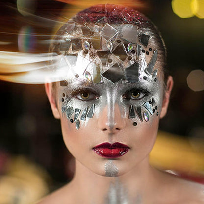 MEICOLY Black White Face Body Paint Stick Set with Sponges and Setting Powder,Face Paint Stick for Adults and Kids,Clown White Makeup,Face Painting for Halloween SFX Skull Zombie Skeleton Goth Makeup