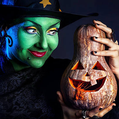 MEICOLY Black White Face Body Paint Stick Set with Sponges and Setting Powder,Face Paint Stick for Adults and Kids,Clown White Makeup,Face Painting for Halloween SFX Skull Zombie Skeleton Goth Makeup