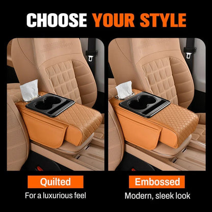Exclusive Offer💥Multifunctional Leather Car Armrest Box Mat—Easy to Organize, Car Items Are in Their Places ✨