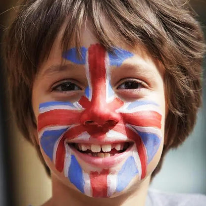 MEICOLY Black White Face Body Paint Stick Set with Sponges and Setting Powder,Face Paint Stick for Adults and Kids,Clown White Makeup,Face Painting for Halloween SFX Skull Zombie Skeleton Goth Makeup