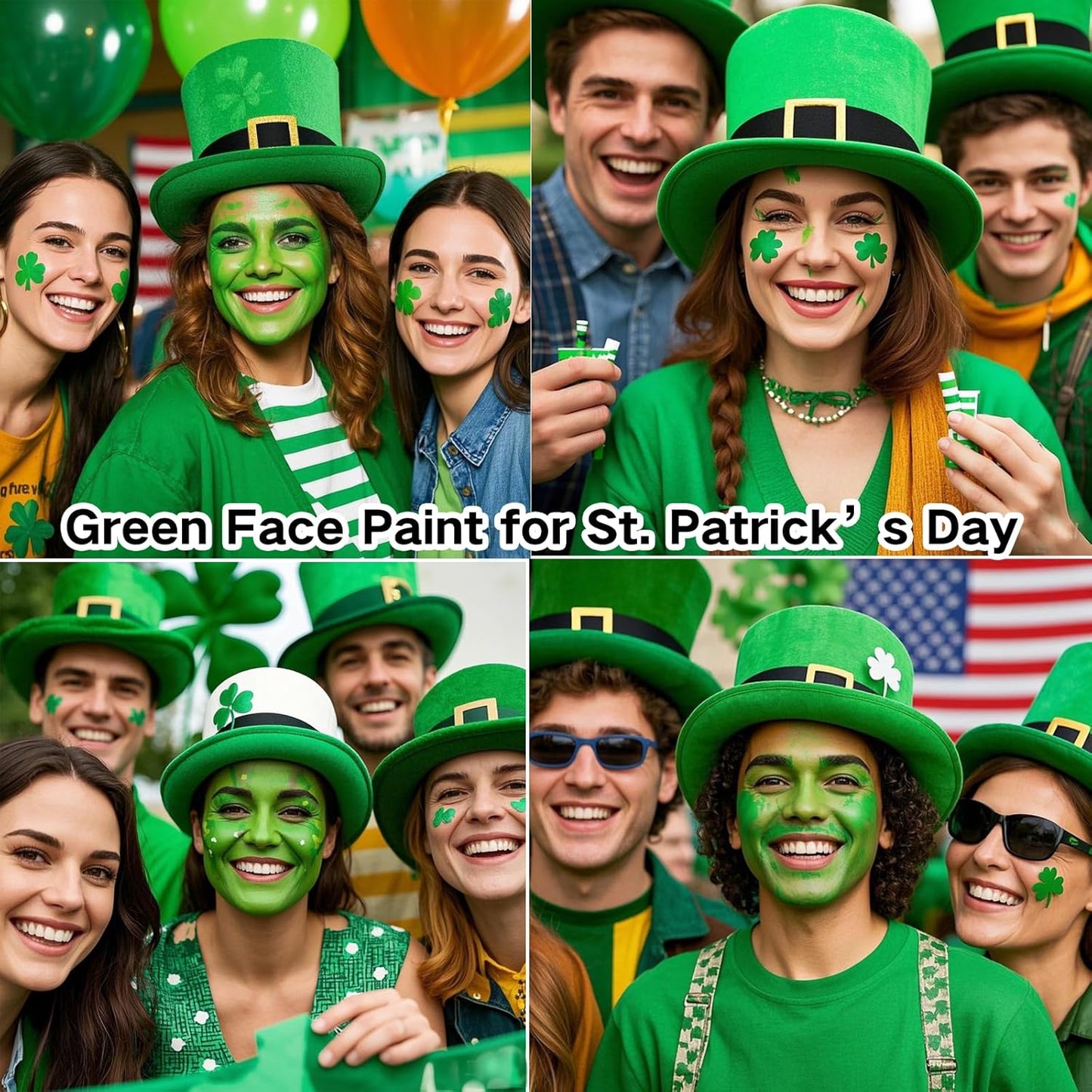 MEICOLY Black White Face Body Paint Stick Set with Sponges and Setting Powder,Face Paint Stick for Adults and Kids,Clown White Makeup,Face Painting for Halloween SFX Skull Zombie Skeleton Goth Makeup