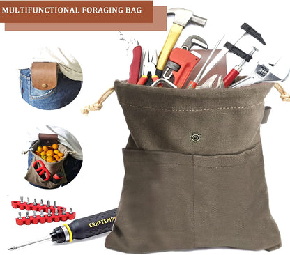 Foldable Canvas Foraging Pouch