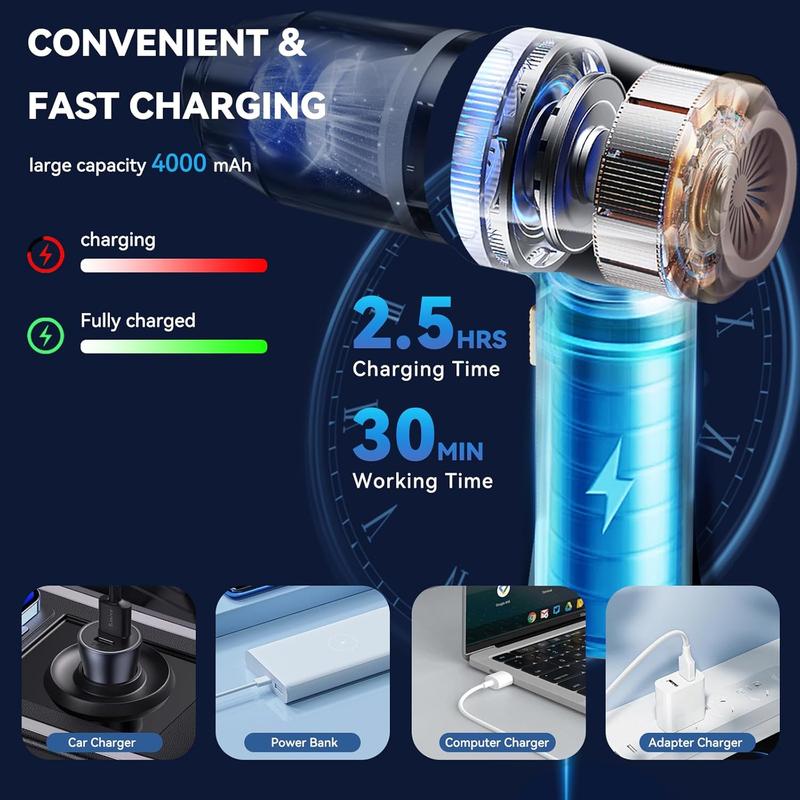 2-in-1 Handheld Cordless Home Vacuum Cleaner Car Cordless Vacuum Cleaner