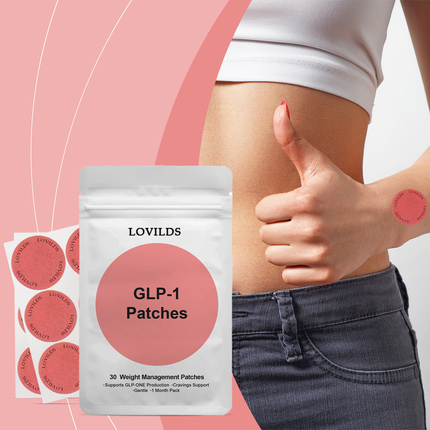 🌙LOVILDS GLP-1 Patch –  Support Appetite Control & Weight Loss