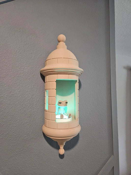 Puerto Rican Garita Wall Coqui Lamp (Color-Adjustable Lighting with Coqui Sound Control)