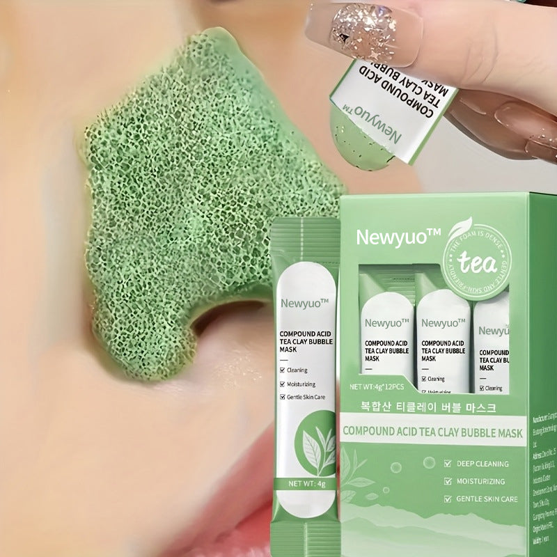 NATRAVOR® Green Tea InstaFoam Detox Mask 🍃 | Say Bye to Blackheads in 10 Seconds! 🧖‍♀️✨