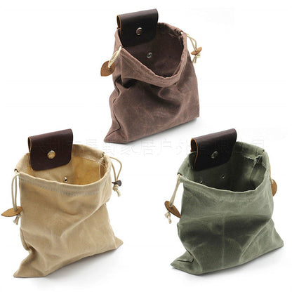 Foldable Canvas Foraging Pouch
