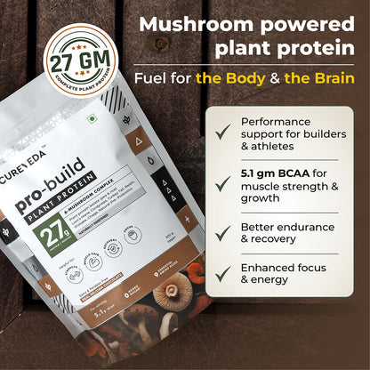Pro-Build Plant Protein + 6 Mushroom Superpower