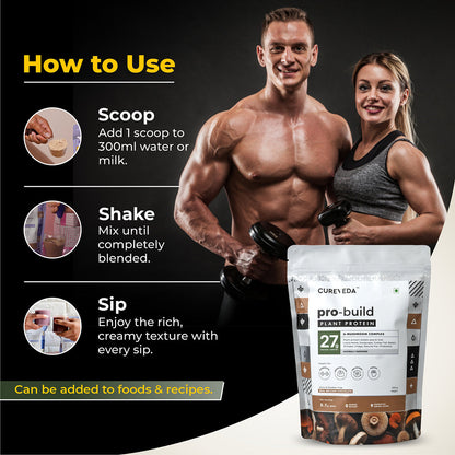 Pro-Build Plant Protein + 6 Mushroom Superpower