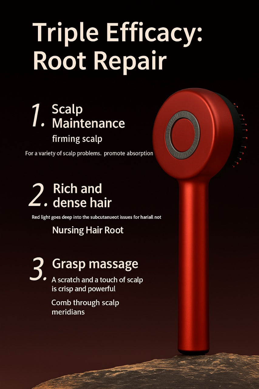 NATRAVOR™ – Scalp Massage & Red Light Therapy Comb