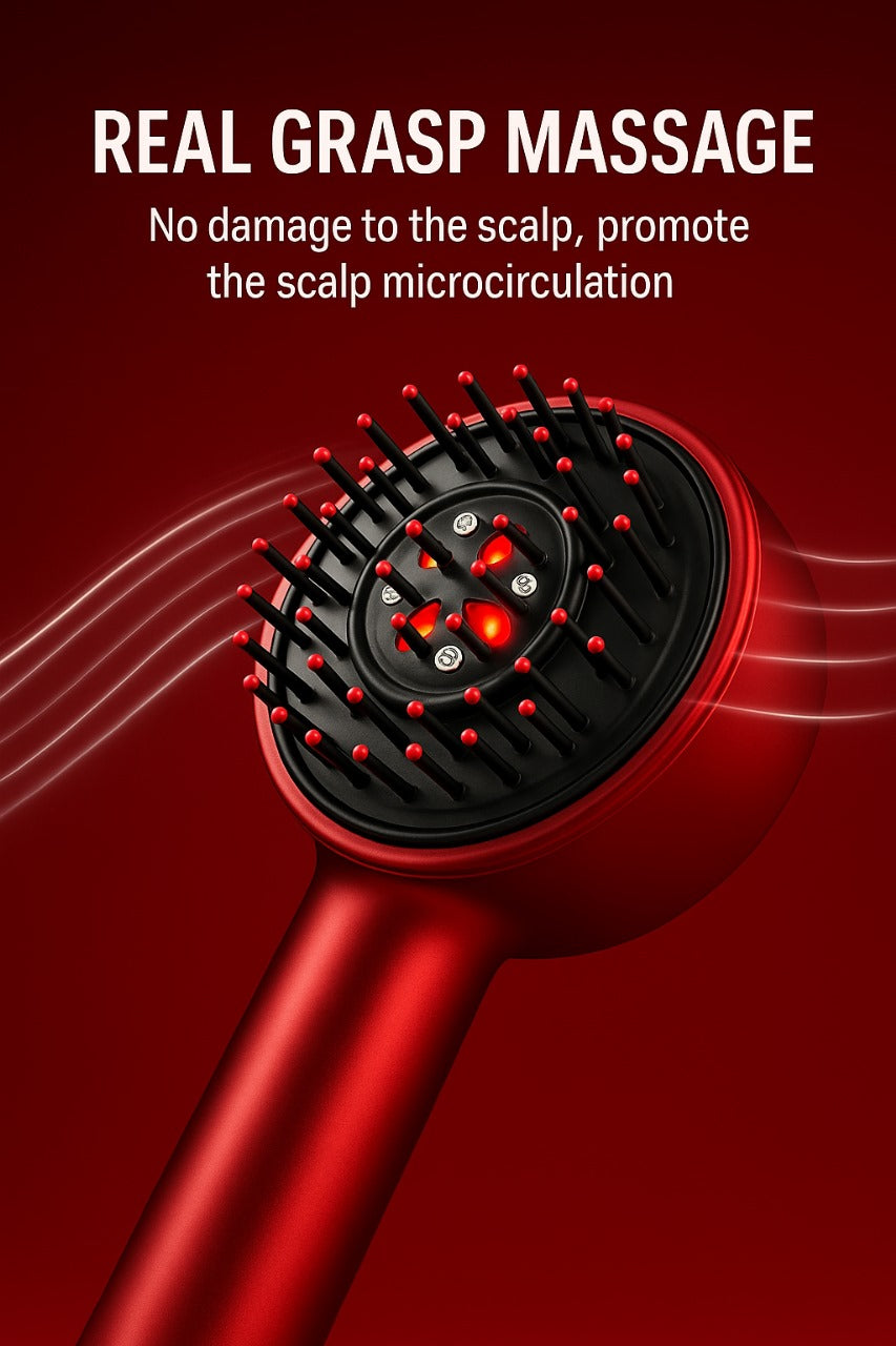 NATRAVOR™ – Scalp Massage & Red Light Therapy Comb