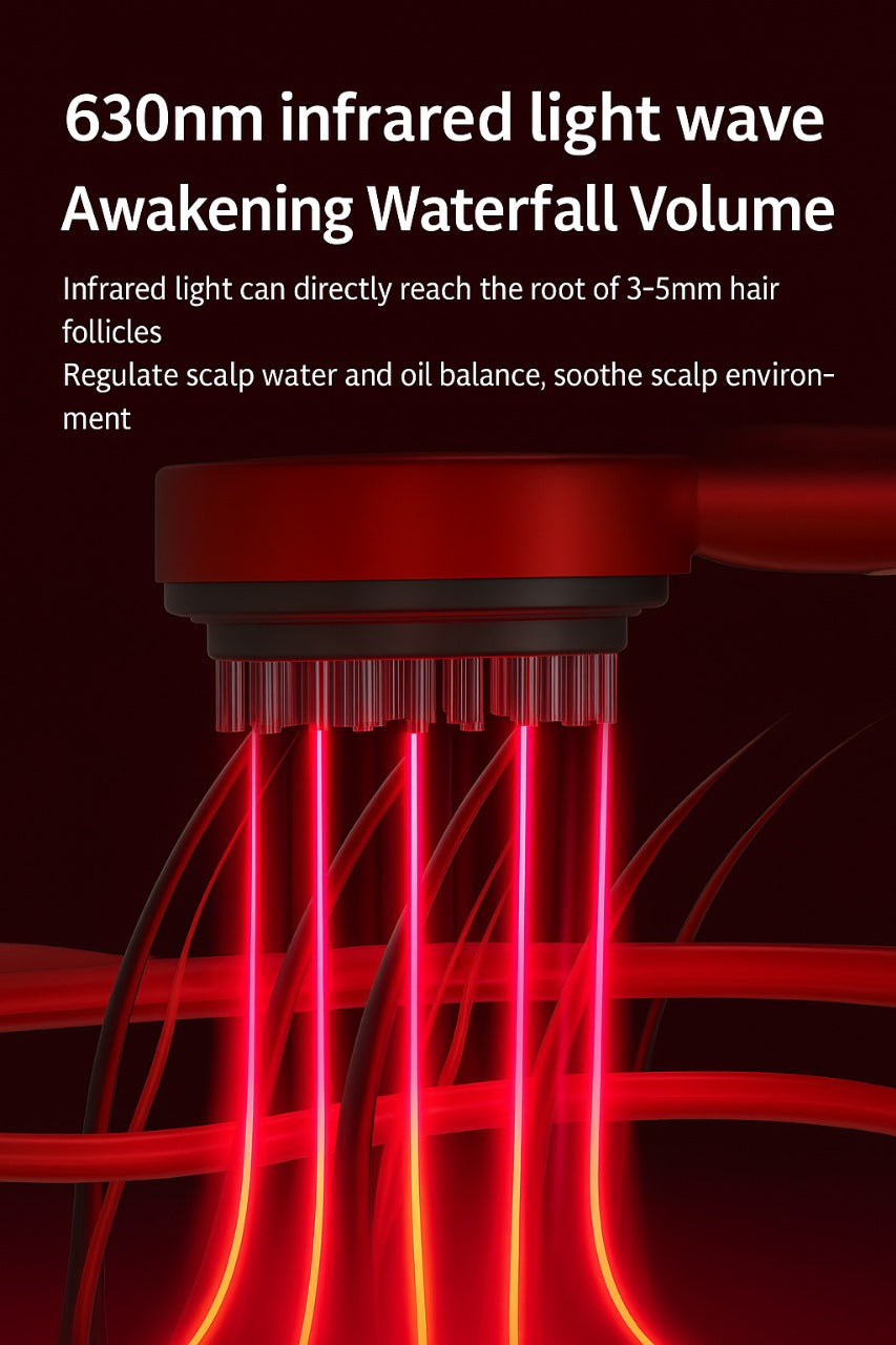 NATRAVOR™ – Scalp Massage & Red Light Therapy Comb
