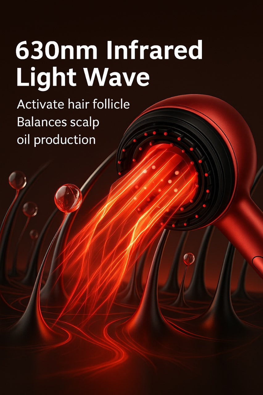 NATRAVOR™ – Scalp Massage & Red Light Therapy Comb