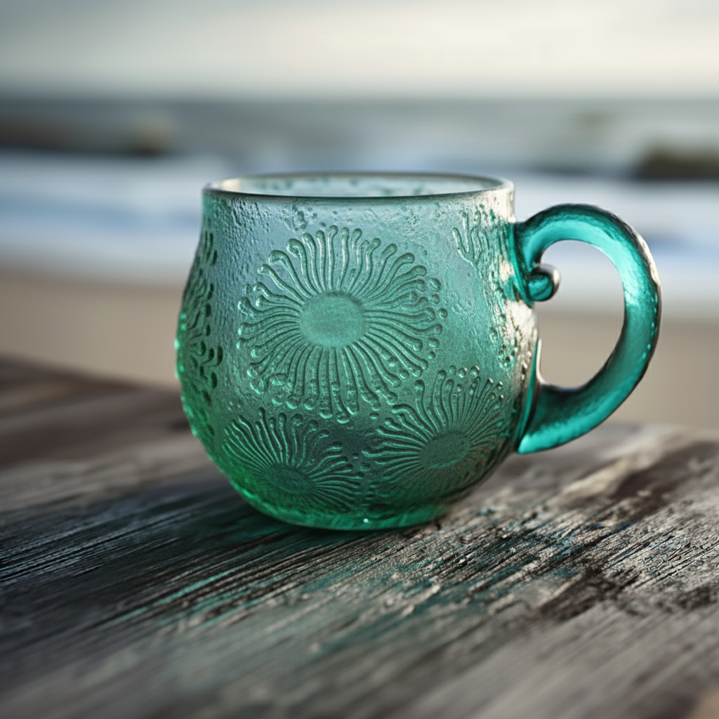 Ocean & Sunset - Themed Glass Mugs🌊