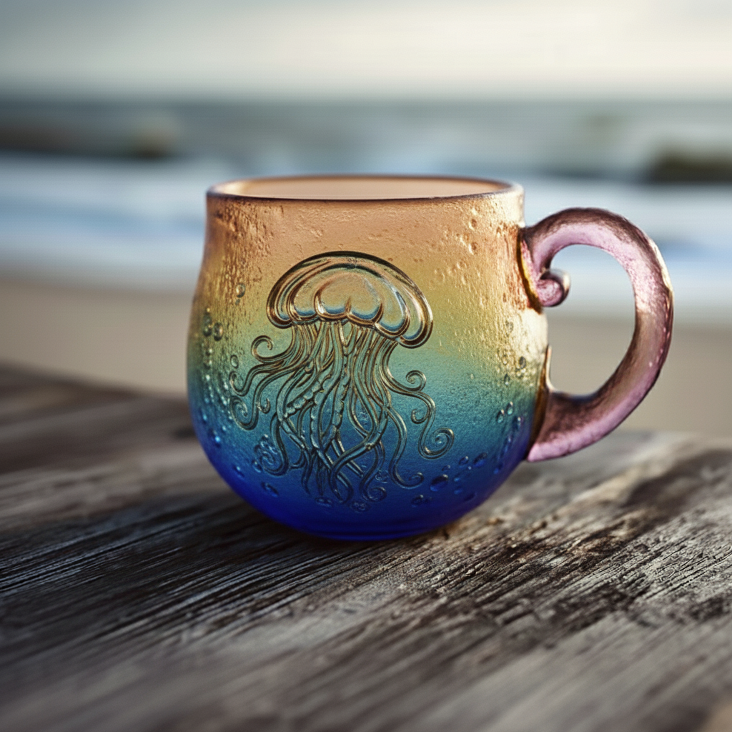 Ocean & Sunset - Themed Glass Mugs🌊
