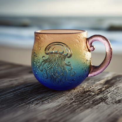 Ocean & Sunset - Themed Glass Mugs🌊