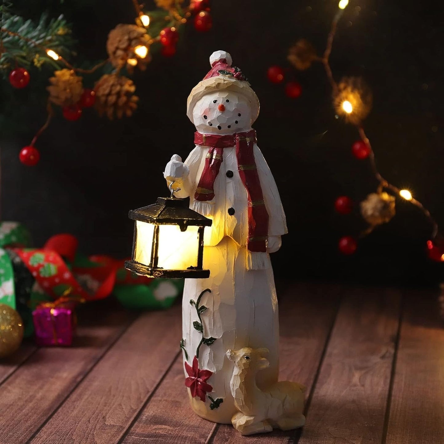 🎄⛄Handmade Snowman with Lantern