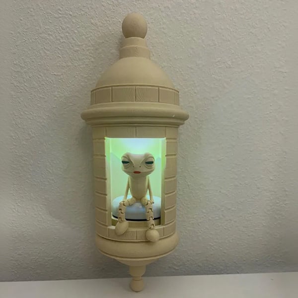 Puerto Rican Garita Wall Coqui Lamp (Color-Adjustable Lighting with Coqui Sound Control)