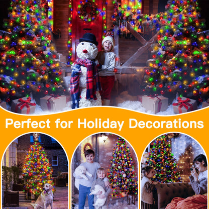 🎄🔥Waterproof Christmas Tree Waterfall Lights with Ring